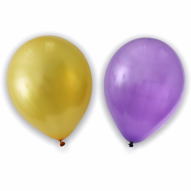 Metallic latex balloons